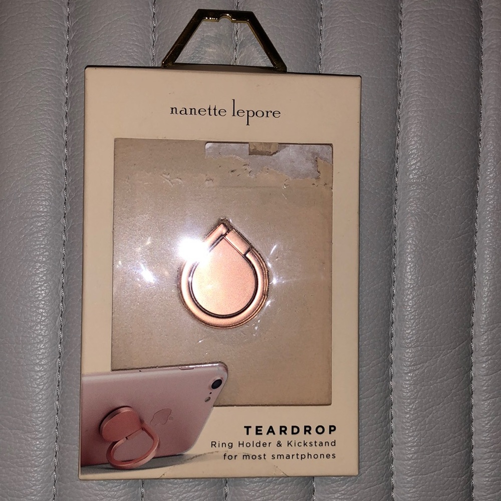 Nanette lepore rose gold ring holder.